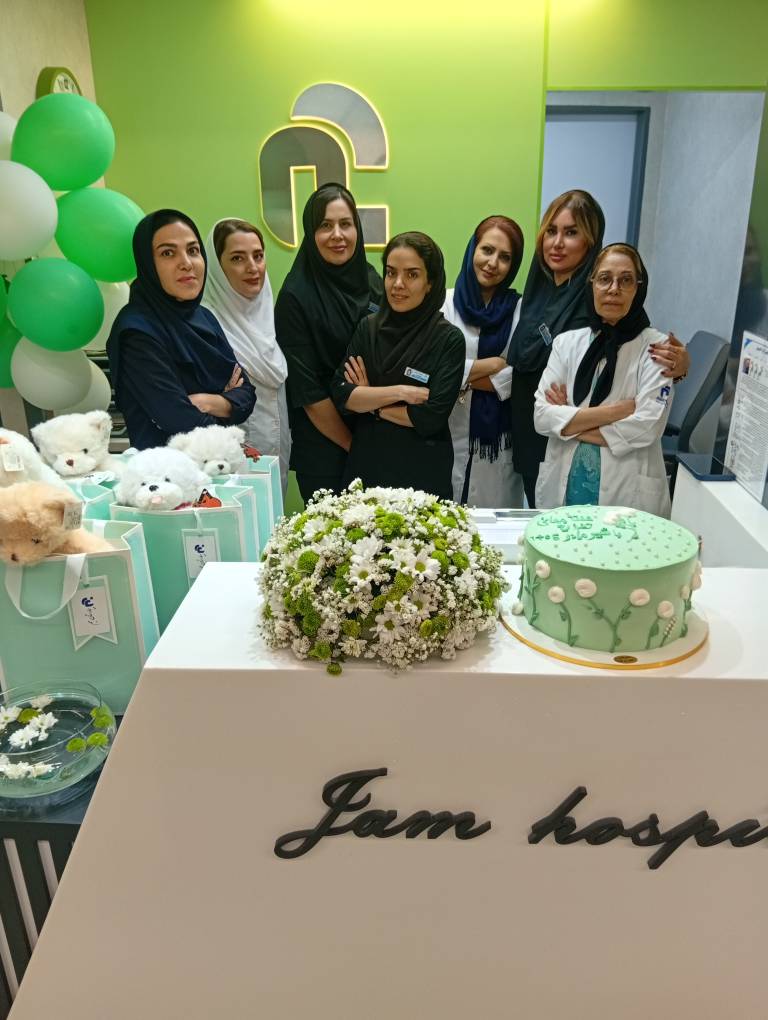 كادر بلوك زایمان بیمارستان جم